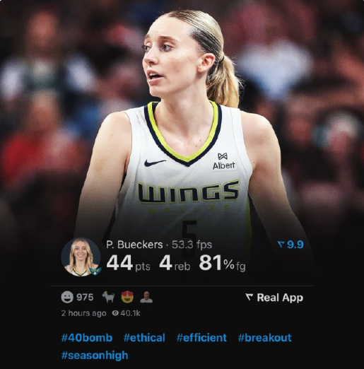 秀单场得分, 季WNBA, ef